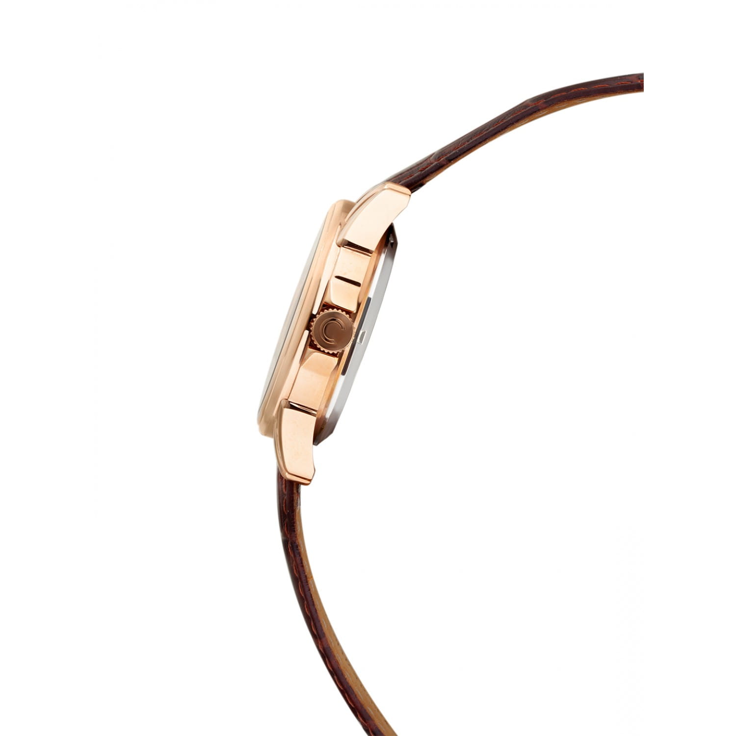 Слава Слава Традиция 1613841/300-8215 механические мужские часы часы крупный план коричневый циферблата